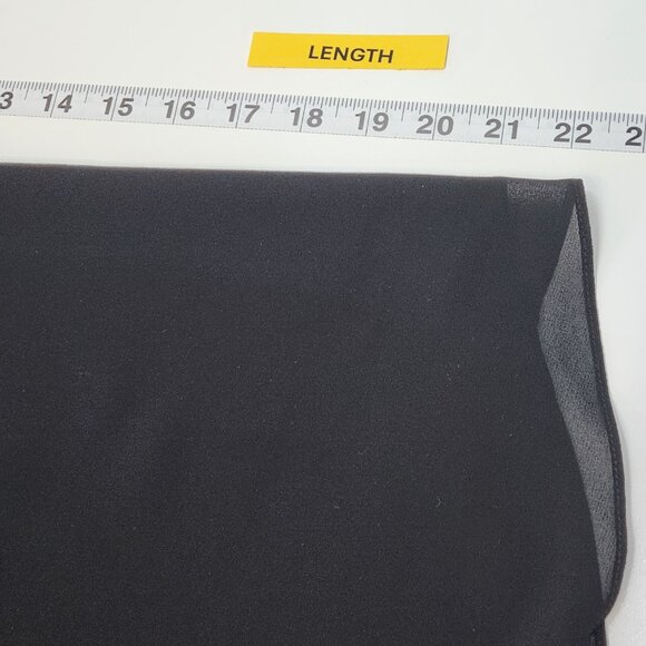 WHBM Off the Shoulder Top Womens Medium Black Crochet Bell Sleeve Blouse M14X - Picture 7 of 7